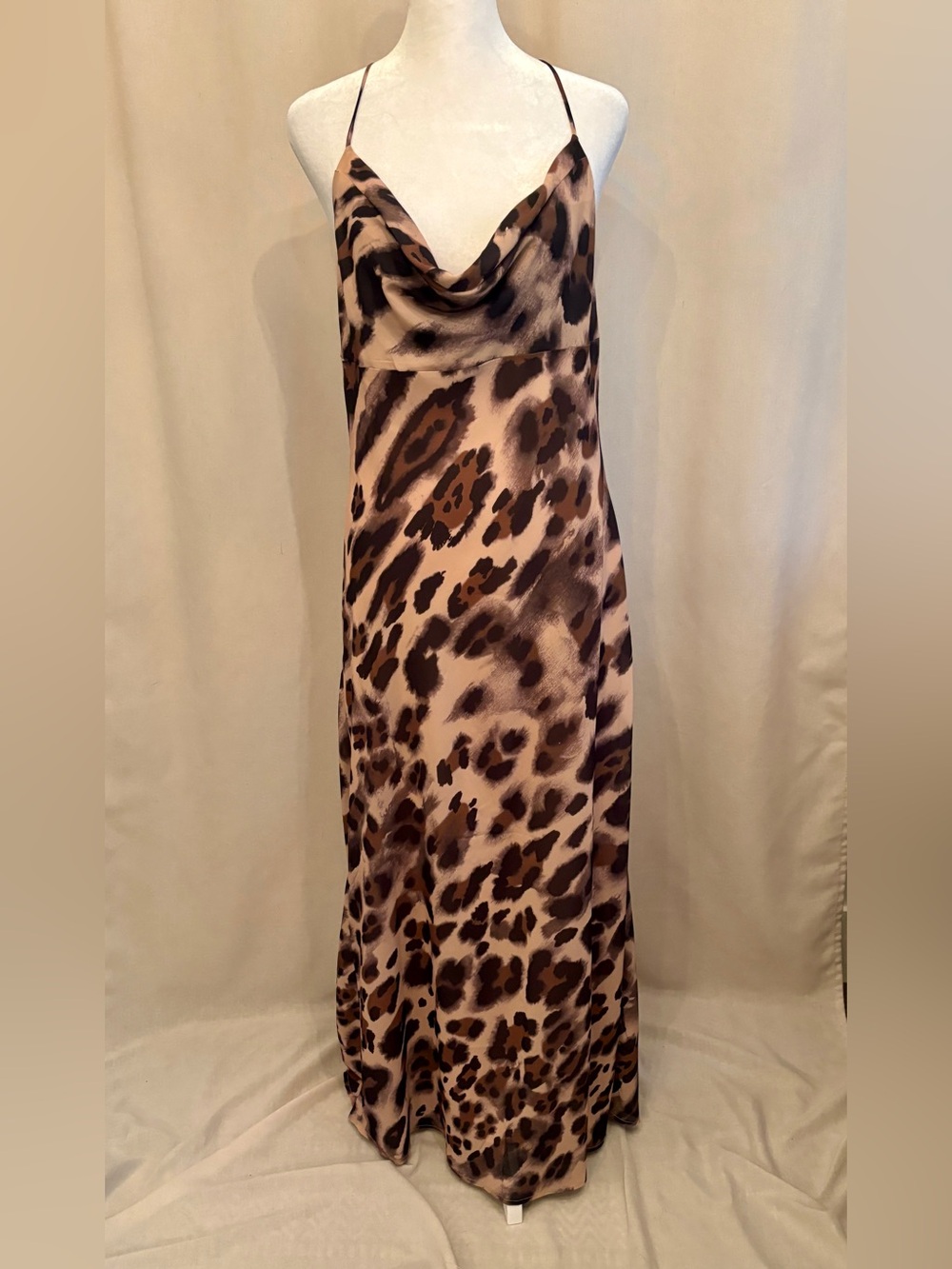 Dynamite Cowl-Neck Midi Dress — Size L
